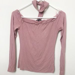 Pink Long-Sleeve with attached choker